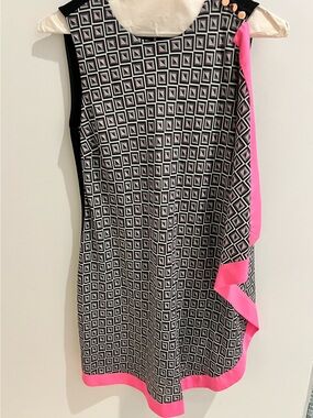 NWOT Ted Baker London GEO One Sided Draped Tunic Dress (Size 0)